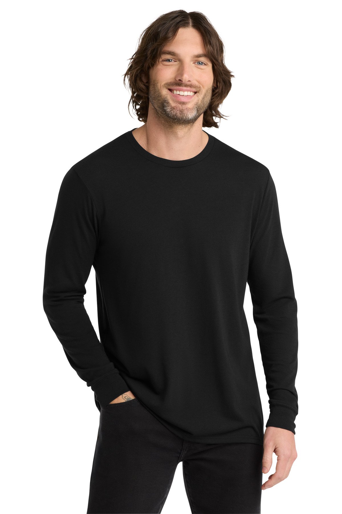 Allmade ® Unisex Tri-Blend Long Sleeve Tee AL6004 - Image 8