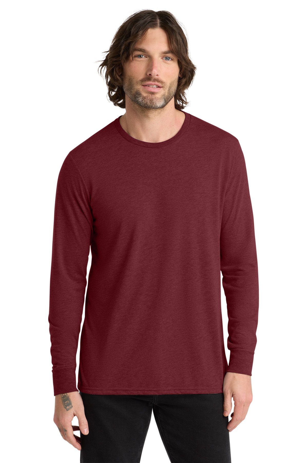 Allmade ® Unisex Tri-Blend Long Sleeve Tee AL6004 - Image 9