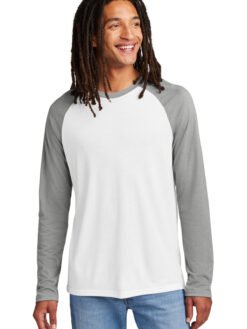 Allmade ® Unisex Tri-Blend Long Sleeve Colorblock Raglan AL6009