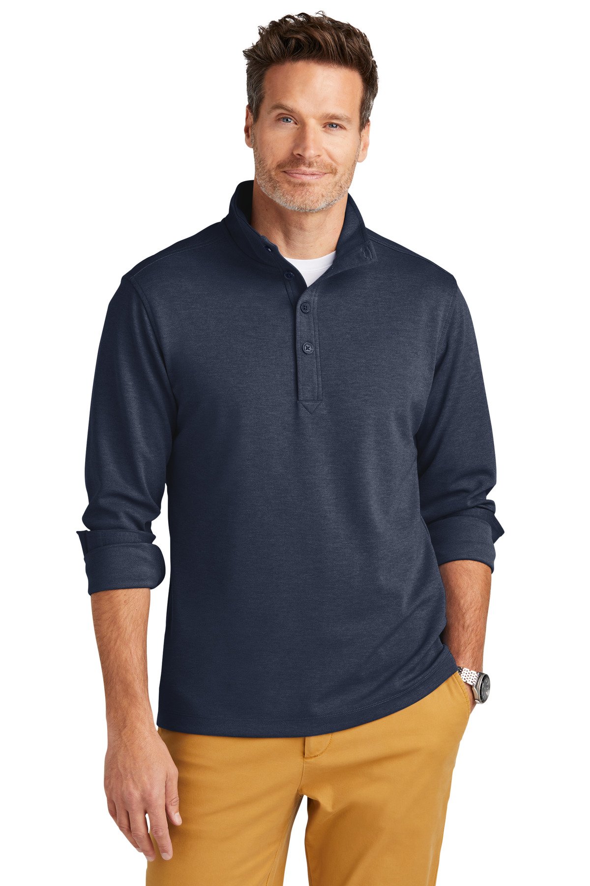 Brooks Brothers ® Mid-Layer Stretch 1/2-Button BB18202 - Image 3