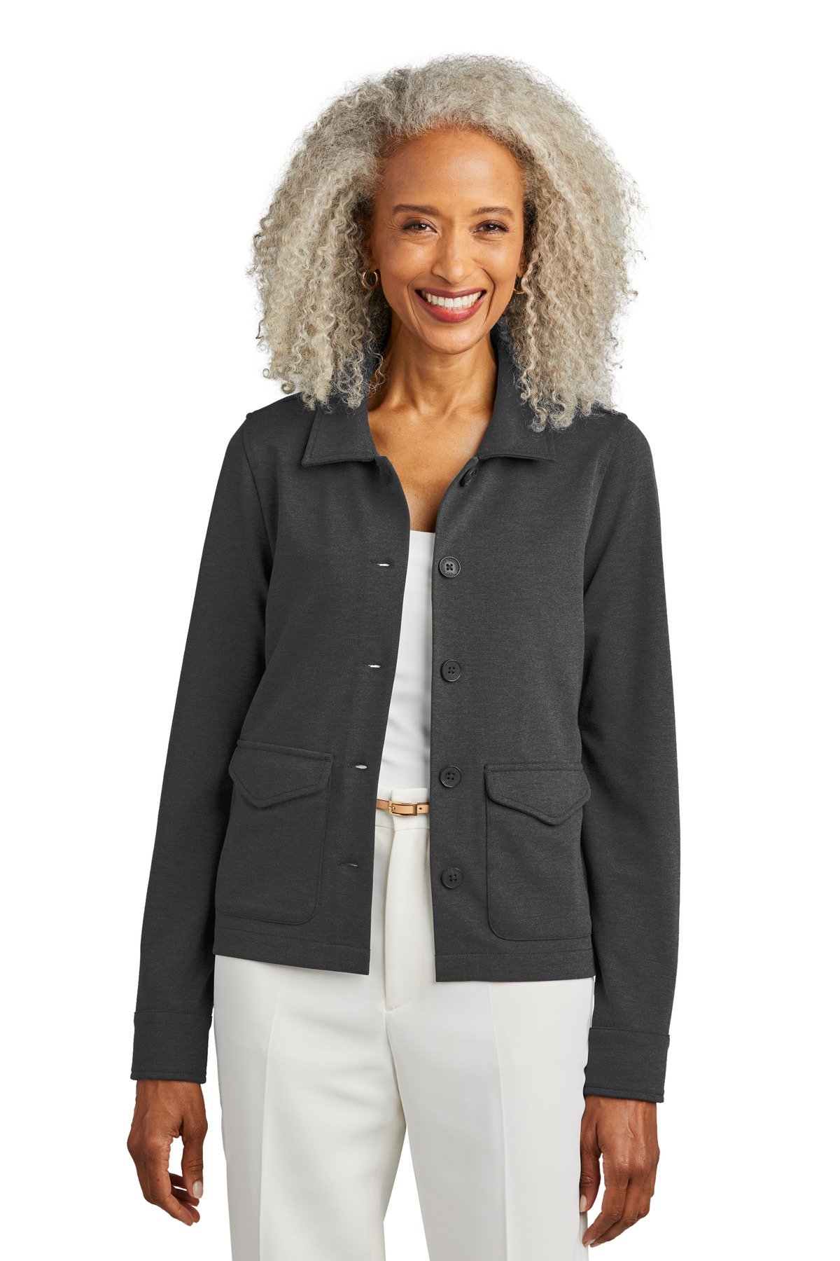 Brooks Brothers ® Women's Mid-Layer Stretch Button Jacket BB18205 - Image 3