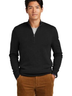Brooks Brothers ® Washable Merino Birdseye 1/4-Zip Sweater BB18412