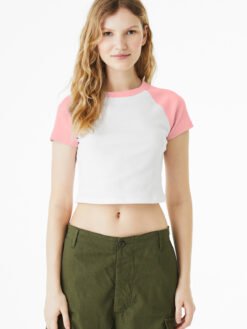 Alternative view of BELLA+CANVAS ®  Women's Micro Rib Raglan Baby Tee BC1201