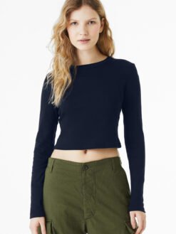 Alternative view of BELLA+CANVAS ®  Women's Micro Rib Long Sleeve Baby Tee BC1501