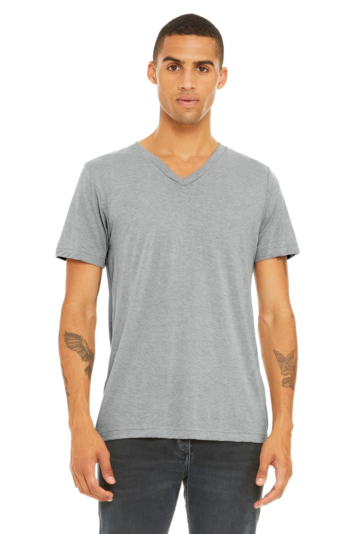 BELLA+CANVAS ® Unisex Triblend Short Sleeve V-Neck Te. BC3415 - Image 9