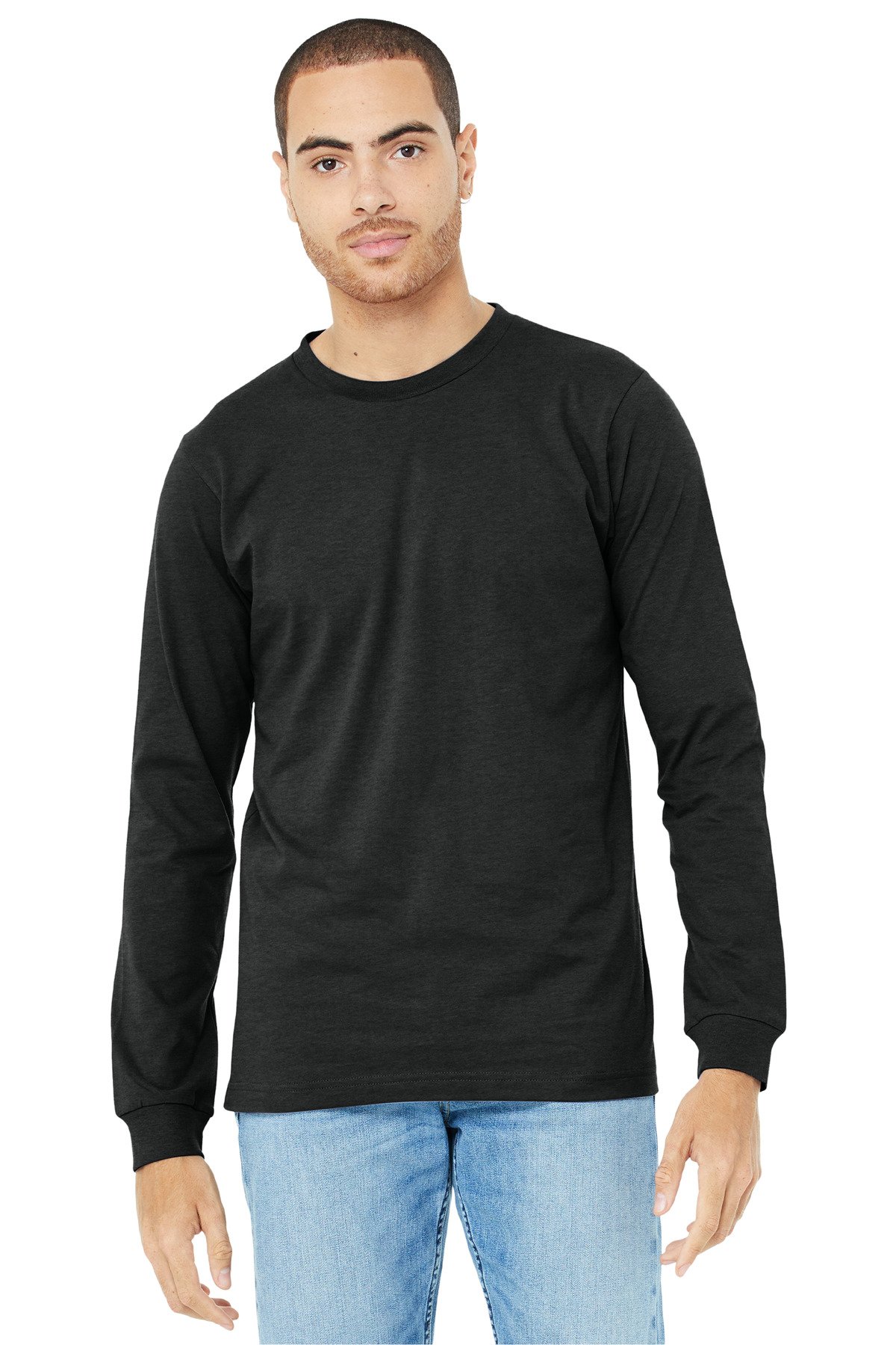 BELLA+CANVAS ® Unisex Heather CVC Long Sleeve Tee BC3501CVC - Image 5