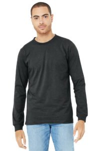 Alternative view of BELLA+CANVAS ®  Unisex Heather CVC Long Sleeve Tee BC3501CVC