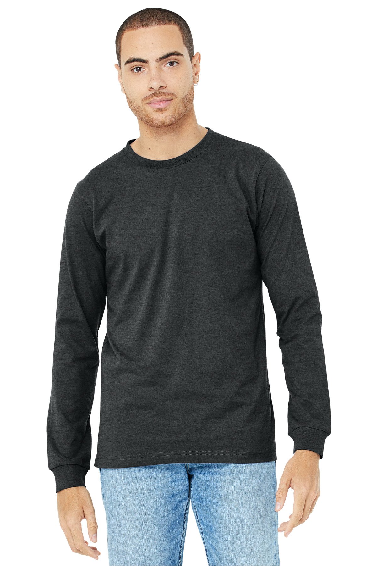 BELLA+CANVAS ® Unisex Heather CVC Long Sleeve Tee BC3501CVC - Image 2