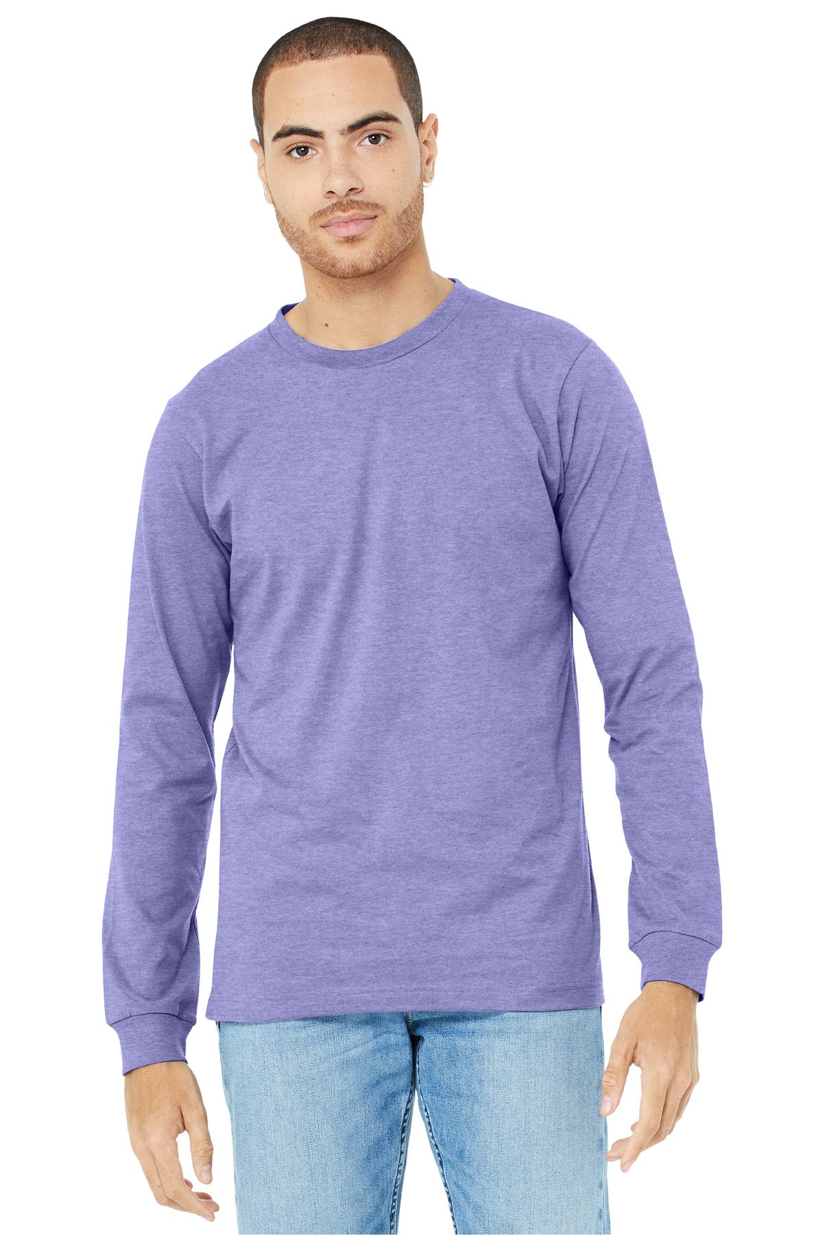 BELLA+CANVAS ® Unisex Heather CVC Long Sleeve Tee BC3501CVC - Image 20