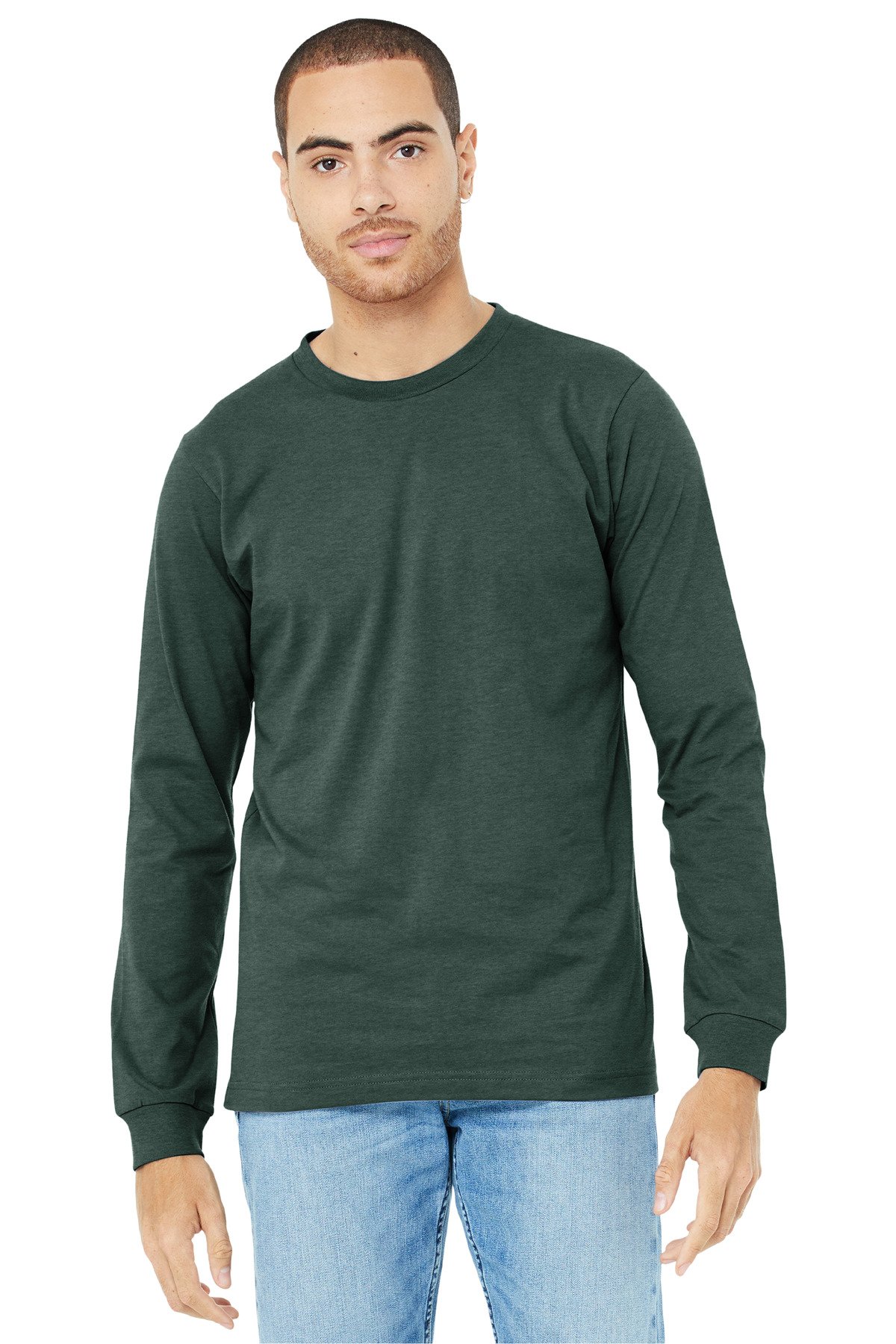 BELLA+CANVAS ® Unisex Heather CVC Long Sleeve Tee BC3501CVC - Image 8
