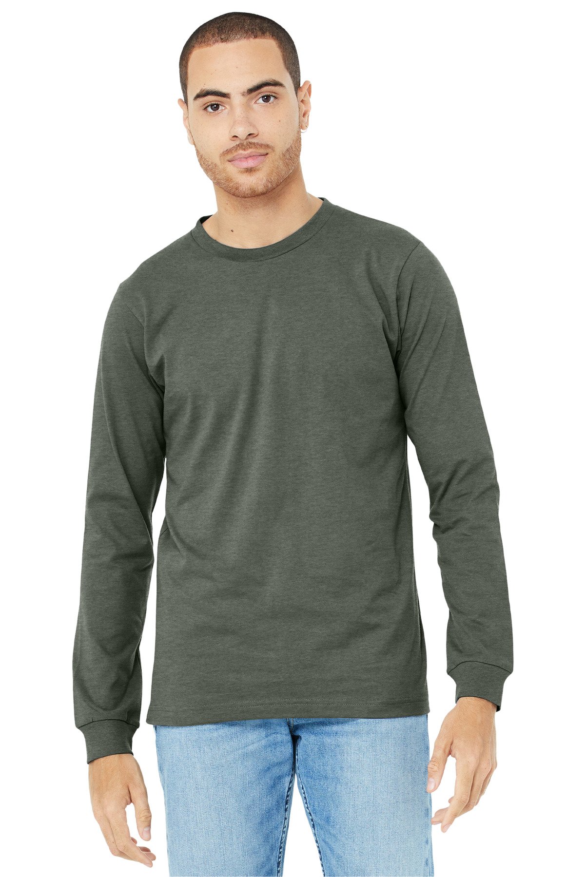 BELLA+CANVAS ® Unisex Heather CVC Long Sleeve Tee BC3501CVC - Image 17