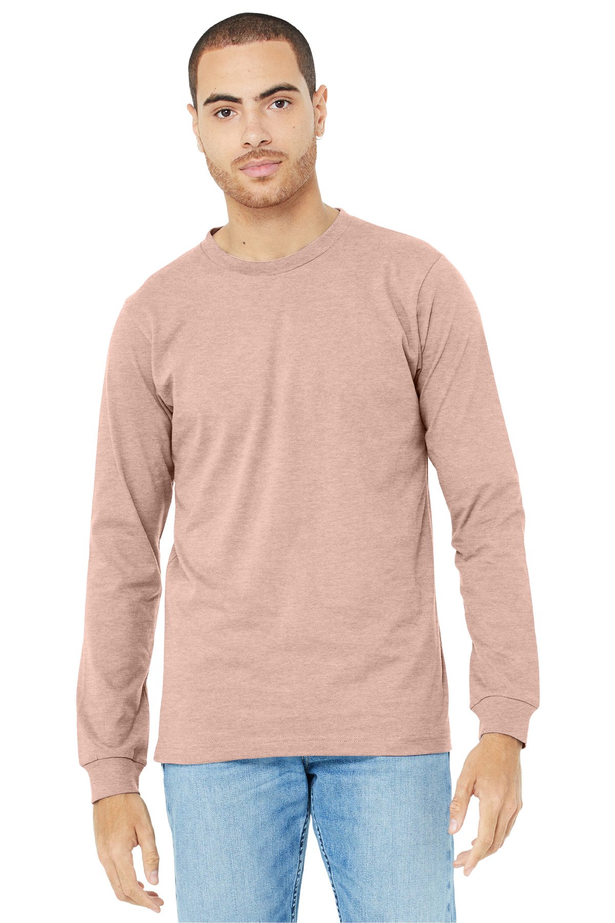 BELLA+CANVAS ® Unisex Heather CVC Long Sleeve Tee BC3501CVC - Image 28