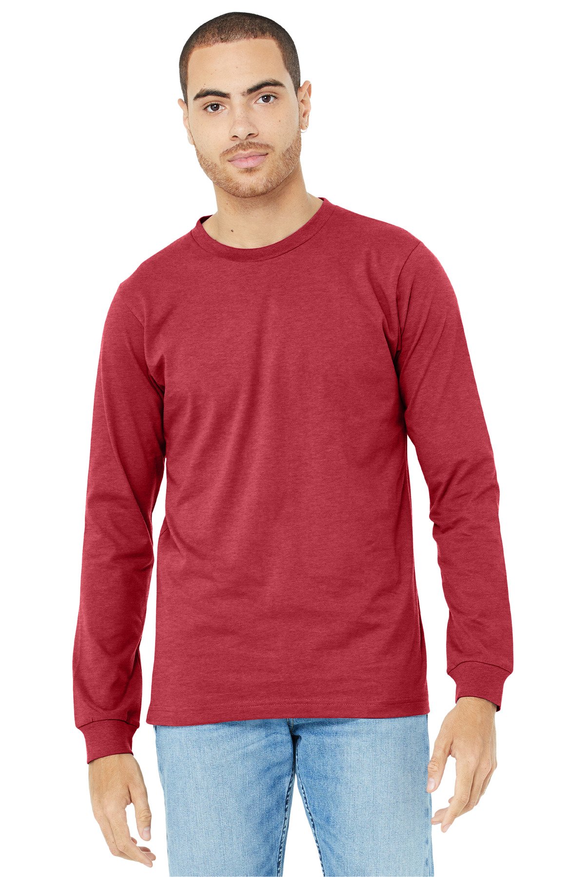 BELLA+CANVAS ® Unisex Heather CVC Long Sleeve Tee BC3501CVC - Image 29