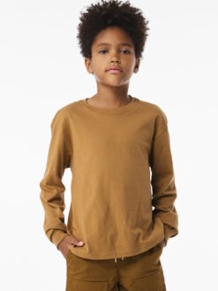 Alternative view of BELLA+CANVAS ®  Youth 6-Ounce Heavyweight Long Sleeve Tee BC3511Y