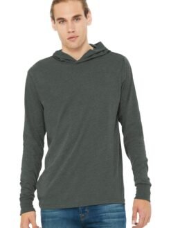 Alternative view of BELLA+CANVAS  ®  Unisex Jersey Long Sleeve Hoodie. BC3512