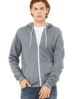 Alternative view of BELLA+CANVAS  ®  Unisex Sponge Fleece Full-Zip Hoodie. BC3739