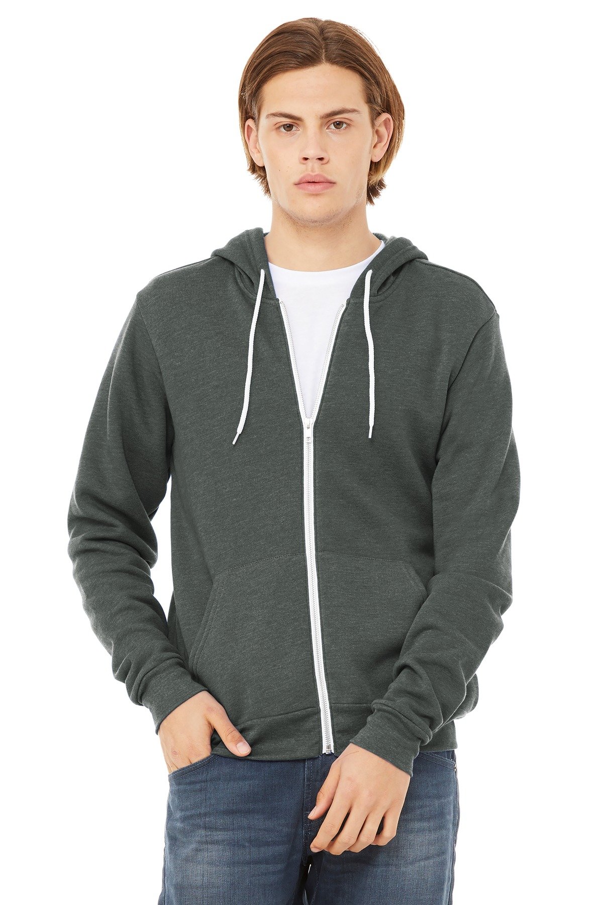 BELLA+CANVAS ® Unisex Sponge Fleece Full-Zip Hoodie. BC3739 - Image 6