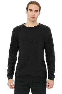 Alternative view of BELLA+CANVAS  ®  Unisex Sponge Fleece Raglan Sweatshirt. BC3901