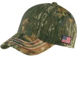 Port & Co Americana Contrast Stitch Camouflage Cap. C909