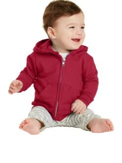 Port & Co Infant Core Fleece Full-Zip Hooded Sweatshirt. CAR78IZH