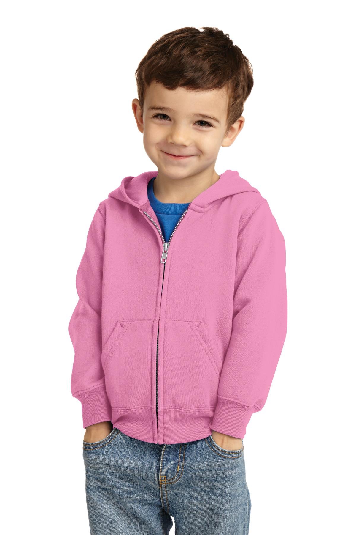 Port & Co Toddler Core Fleece Full-Zip Hooded Sweatshirt. CAR78TZH - Image 6