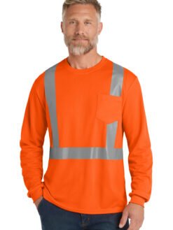 CornerStone ® ANSI 107 Class 2 Mesh Long Sleeve Tee. CS201
