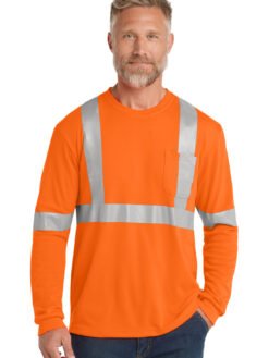 CornerStone ® ANSI 107 Class 2 Long Sleeve Safety T-Shirt. CS401LS
