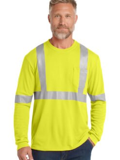 Alternative view of CornerStone ®  ANSI 107 Class 2 Long Sleeve Safety T-Shirt. CS401LS