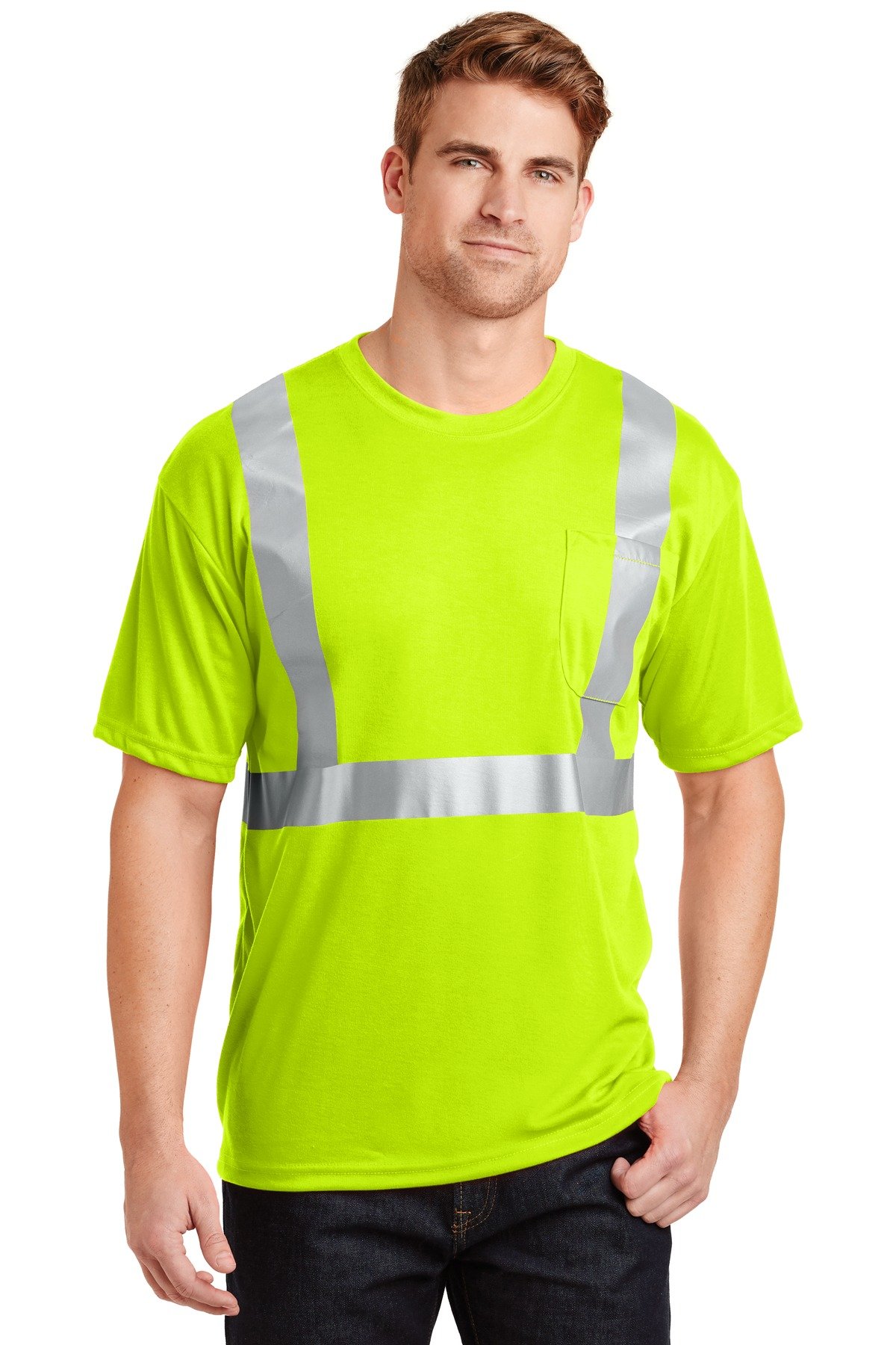 CornerStone ® - ANSI 107 Class 2 Safety T-Shirt. CS401 - Image 2