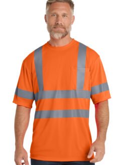 CornerStone ® - ANSI 107 Class 3 Short Sleeve Snag-Resistant Reflective T-Shirt. CS408