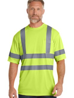 Alternative view of CornerStone ®  - ANSI 107 Class 3 Short Sleeve Snag-Resistant Reflective T-Shirt. CS408