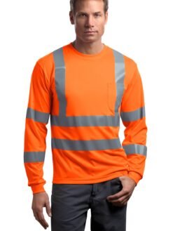CornerStone ® - ANSI 107 Class 3 Long Sleeve Snag-Resistant Reflective T-Shirt. CS409