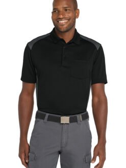 CornerStone ® Select Snag-Proof Two Way Colorblock Pocket Polo. CS416