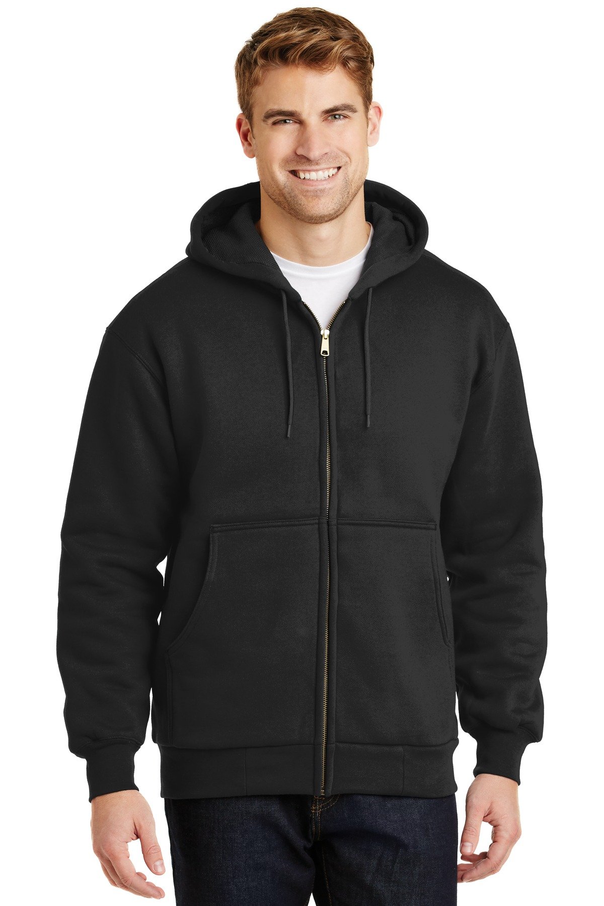 CornerStone ® - Heavyweight Full-Zip Hooded Sweatshirt with Thermal Lining. CS620 - Image 2