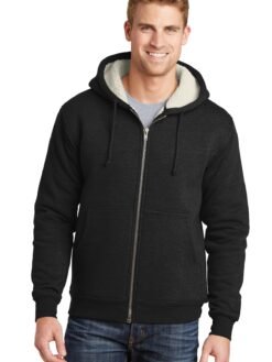 CornerStone ® Heavyweight Sherpa-Lined Hooded Fleece Jacket. CS625