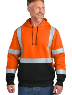 CornerStone ® ANSI 107 Class 3 Heavy-Duty Fleece Pullover Hoodie CSF301