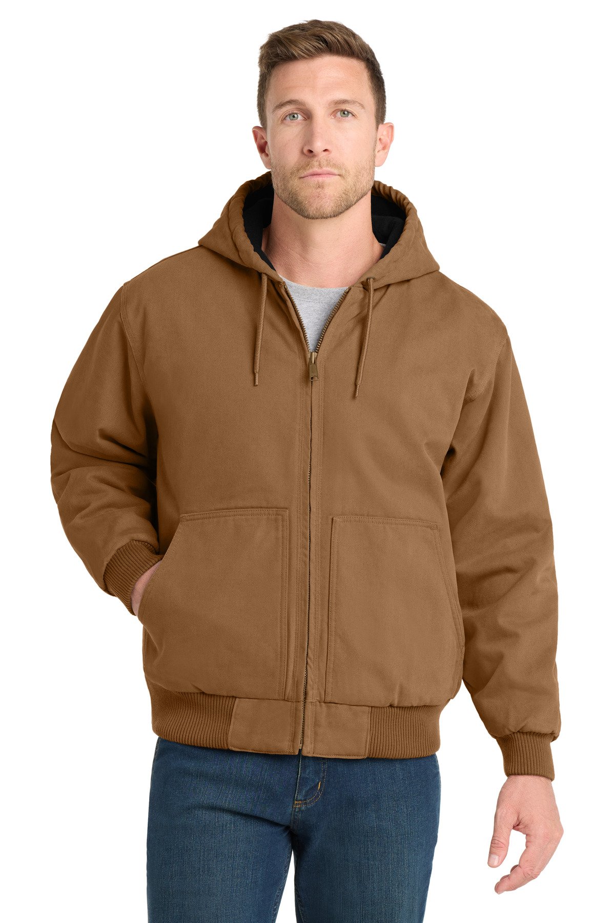 CornerStone ® Washed Duck Cloth Insulated Hooded Work Jacket. CSJ41 - Image 2
