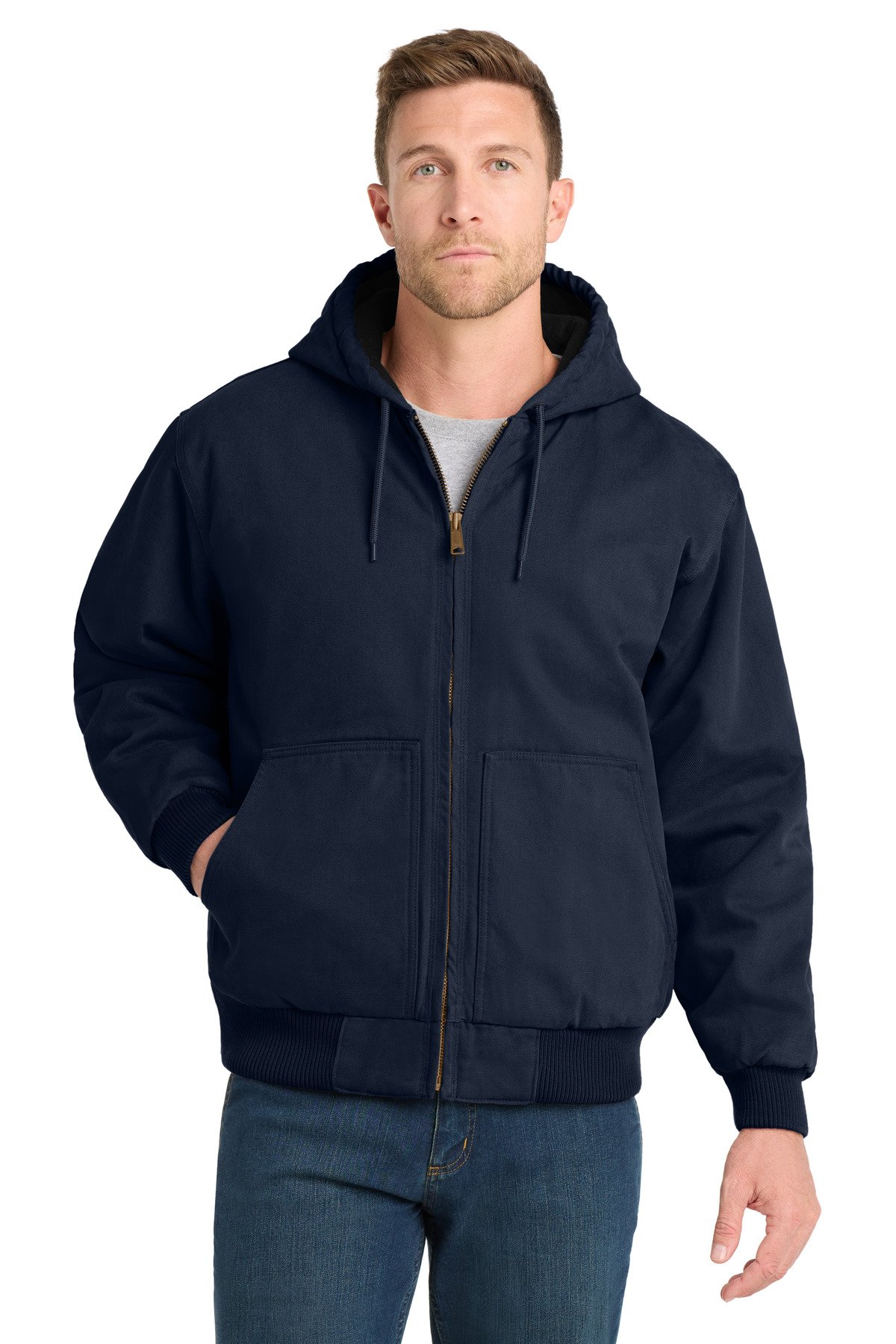 CornerStone ® Washed Duck Cloth Insulated Hooded Work Jacket. CSJ41 - Image 3