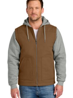 Alternative view of CornerStone ®  Duck Fleece Full-Zip Hooded Jacket CSJ42