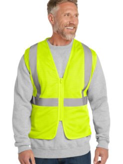 Alternative view of CornerStone  ®  ANSI 107 Class 2 Economy Mesh Zippered Vest. CSV101
