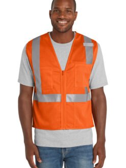 CornerStone ® ANSI 107 Class 2 Mesh Zippered Vest. CSV102