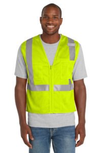 Alternative view of CornerStone  ®  ANSI 107 Class 2 Mesh Zippered Vest. CSV102