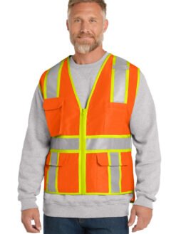 CornerStone ® ANSI 107 Class 2 Surveyor Zippered Two-Tone Vest. CSV105