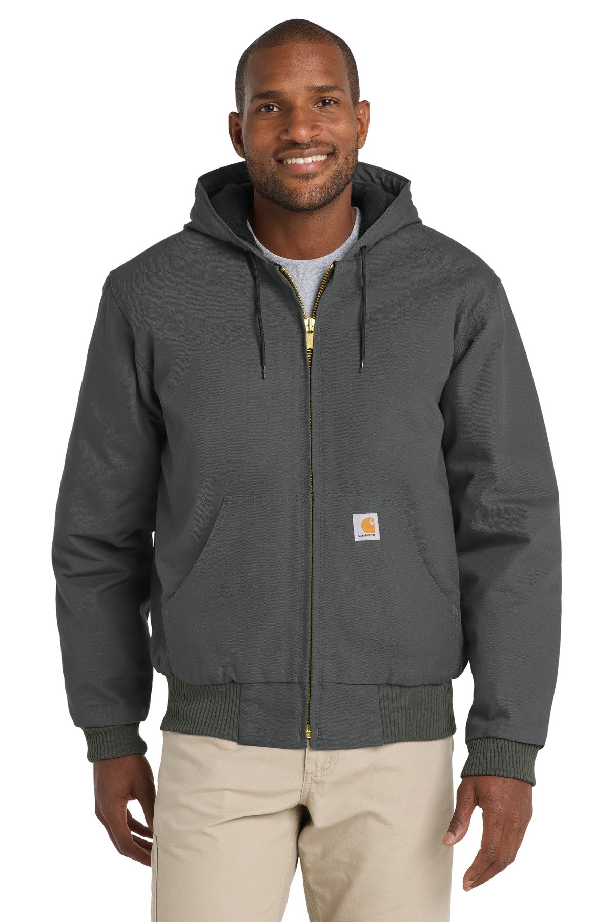 Carhartt ® Quilted-Flanne-Lined Duck Active Jac. CT106677 - Image 4