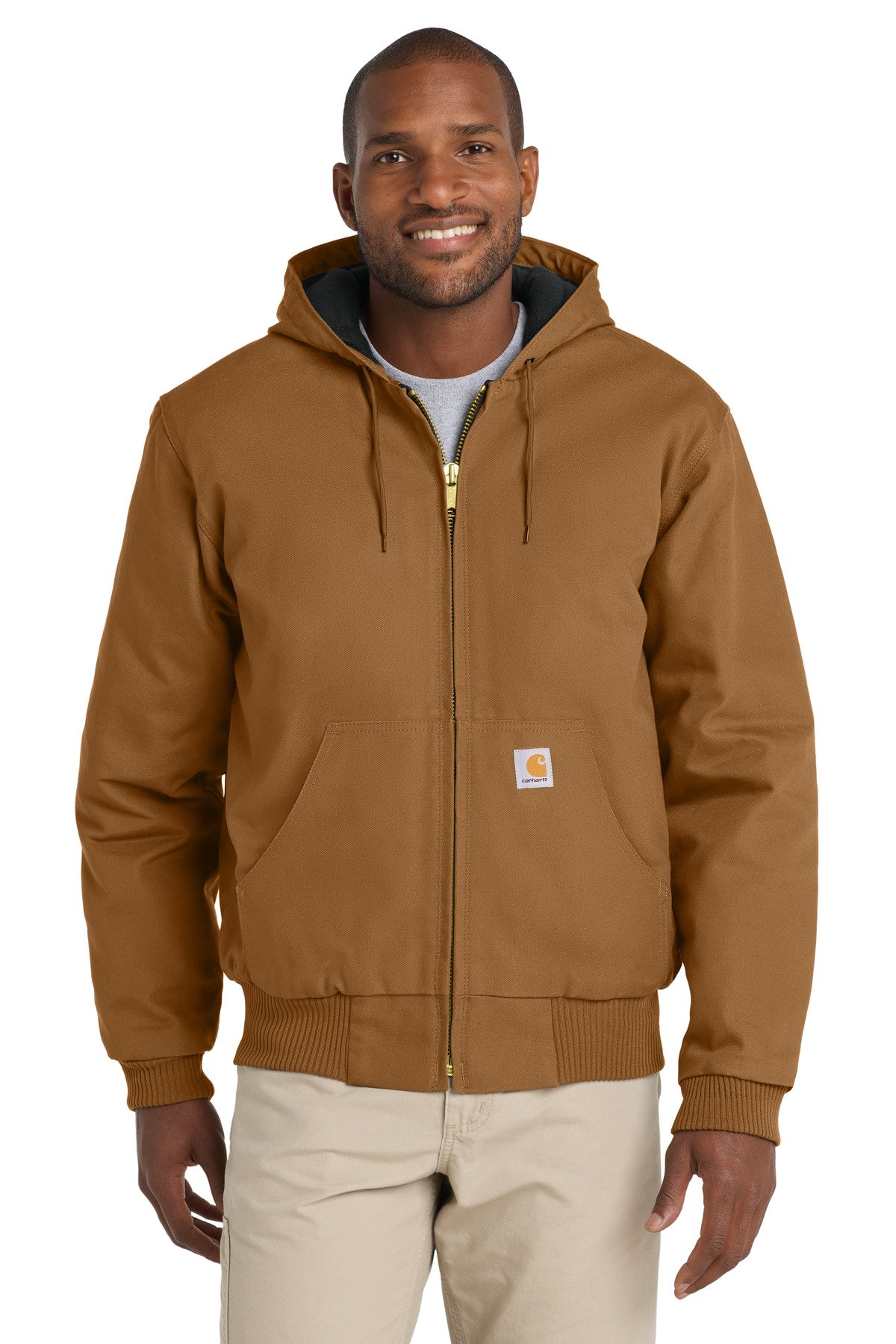 Carhartt ® Tall Quilted-Flannel-Lined Duck Active Jac. CTT106677 - Image 2