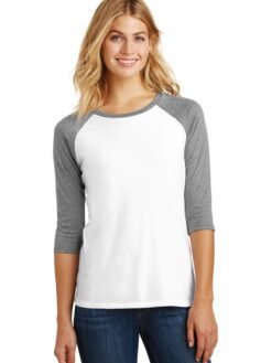 District ® Women's Perfect Tri ® 3/4-Sleeve Raglan. DM136L