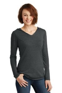 District ® Women's Perfect Tri ® Long Sleeve Hoodie. DM139L