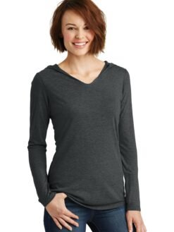 District ® Women's Perfect Tri ® Long Sleeve Hoodie. DM139L