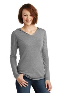 Alternative view of District ®  Women's Perfect Tri ®  Long Sleeve Hoodie. DM139L