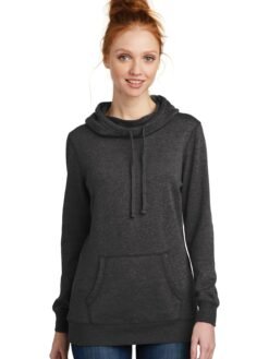 District ® Women's Lightweight Fleece Hoodie. DM493